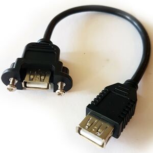 Loops 0.14m USB Female to USB A Socket Coupler Joiner Patch Cable Panel Mount Adapter Loops 0.14m USB Female to USB A Socket Coupler Joiner Patch Cable Panel Mount Adapter
