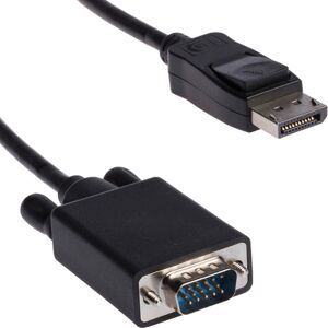 Loops 1m DisplayPort Male To VGA Plug Cable Lead 15 Pin Monitor PC Video Converter Loops 1m DisplayPort Male To VGA Plug Cable Lead 15 Pin Monitor PC Video Converter