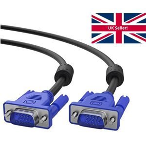 Unbranded VGA/SVGA 1.5 METER 15 PIN MALE TO MALE PC Monitor CABLE LEAD Unbranded VGA/SVGA 1.5 METER 15 PIN MALE TO MALE PC Monitor CABLE LEAD