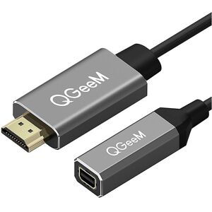 Unbranded Qgeem Hdmi Single To Mini Dp Converter Adapter Cable Uhd 4k@30hz Plug Unbranded Qgeem Hdmi Single To Mini Dp Converter Adapter Cable Uhd 4k@30hz Plug