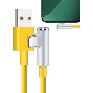 Unbranded (Yellow) USB C Elbow Cable,Charger Cord Type C Right Angle 120W High-Speed Per Unbranded (Yellow) USB C Elbow Cable,Charger Cord Type C Right Angle 120W High-Speed Per
