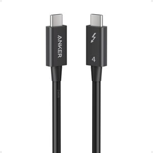 Anker Thunderbolt 4 Cable, 8K/4K Display, 240W Charging, 40Gbps Transfer, USB C to C C Anker Thunderbolt 4 Cable, 8K/4K Display, 240W Charging, 40Gbps Transfer, USB C to C C