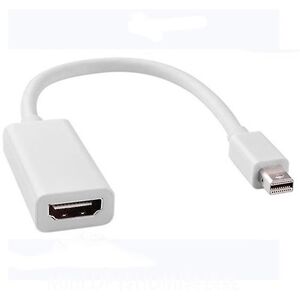 Unbranded (white) New Thunderbolt Mini DisplayPort Display Port DP Male to HDMI Female Ada Unbranded (white) New Thunderbolt Mini DisplayPort Display Port DP Male to HDMI Female Ada