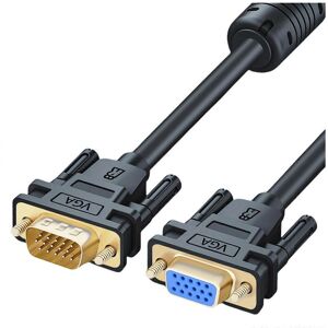 Unbranded (3m) VGA Extension Cable VGA Male To Female With Double Ferrite Cores For Clear Unbranded (3m) VGA Extension Cable VGA Male To Female With Double Ferrite Cores For Clear