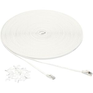 Amazon Basics Cat 7 Flat Ethernet Cable, 30.5m, 600MHz Amazon Basics Cat 7 Flat Ethernet Cable, 30.5m, 600MHz
