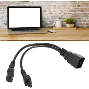 Unbranded IEC320 C20 to C5 C13 Y Splitter Cable 1in2 Out Power Cord 12.6in Unbranded IEC320 C20 to C5 C13 Y Splitter Cable 1in2 Out Power Cord 12.6in