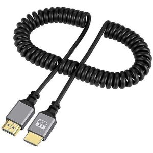 Unbranded (HDMI to HDMI) 4K 60Hz coiled extension cable compatible with HDMI to HDMI/mini Unbranded (HDMI to HDMI) 4K 60Hz coiled extension cable compatible with HDMI to HDMI/mini