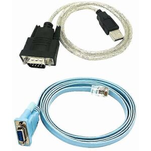 Unbranded RJ45 Network Cable, RJ45 to DB9 and RS232 to USB Serial Cable (2 in 1), CAT5 Eth Unbranded RJ45 Network Cable, RJ45 to DB9 and RS232 to USB Serial Cable (2 in 1), CAT5 Eth