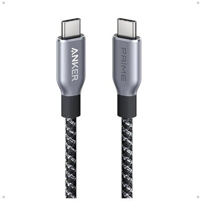 Anker Prime USB C to USB C Cable - Upcycled-Braided - 240W - 3ft Anker Prime USB C to USB C Cable - Upcycled-Braided - 240W - 3ft