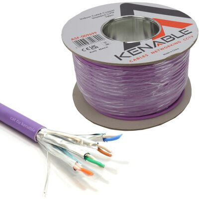 kenable Cat6A S/FTP COPPER Low Smoke LSZH 10 Gigabit Network Cable Reel 100m kenable Cat6A S/FTP COPPER Low Smoke LSZH 10 Gigabit Network Cable Reel 100m