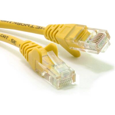 Kenable - Cat5E Patch Cable 26AWG - Yellow - 0.5m Kenable - Cat5E Patch Cable 26AWG - Yellow - 0.5m
