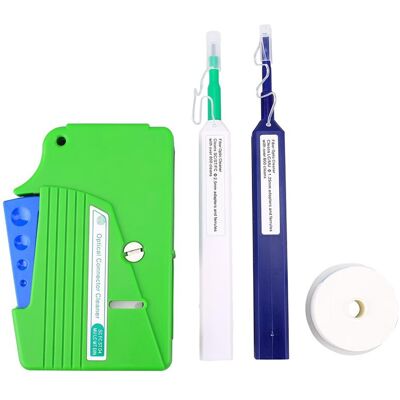 Saudism Fiber Optic Cleaner Pen Box Kit 4-in-1, 2.5mm FC SC LC Optical Fiber Cable Conne Saudism Fiber Optic Cleaner Pen Box Kit 4-in-1, 2.5mm FC SC LC Optical Fiber Cable Conne