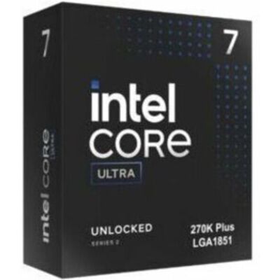 Intel Core Ultra 7 Processor 270K Plus, up to 5.5 GHz, LGA1851 Socket, PCIe 5.0, Intel Core Ultra 7 Processor 270K Plus, up to 5.5 GHz, LGA1851 Socket, PCIe 5.0,