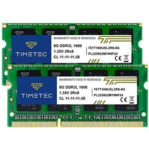 Timetec 16GB Kit - DDR3L/DDR3 1600MHz Laptop RAM Timetec 16GB Kit - DDR3L/DDR3 1600MHz Laptop RAM