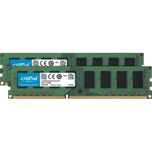 Crucial 16GB Kit (8GBx2) DDR3/DDR3L 1600 MT/s (PC3-12800) DR x8 ECC UDIMM 240-Pi Crucial 16GB Kit (8GBx2) DDR3/DDR3L 1600 MT/s (PC3-12800) DR x8 ECC UDIMM 240-Pi