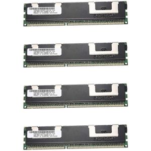 Kikidex (As show, One size) 4X 4GB DDR3 Memory RAM PC3-10600R 1333MHz 2Rx4 1.5V ECC 240- Kikidex (As show, One size) 4X 4GB DDR3 Memory RAM PC3-10600R 1333MHz 2Rx4 1.5V ECC 240-