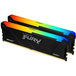Kingston Technology FURY Beast 16GB 3200MT/s DDR4 CL16 DIMM (Kit of 2) RGB Kingston Technology FURY Beast 16GB 3200MT/s DDR4 CL16 DIMM (Kit of 2) RGB