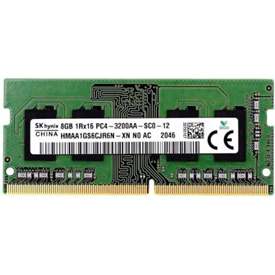 SK Hynix 8GB DDR4-3200 SODIMM RAM (1Rx16) HMAA1GS6CJR6N-XN - Laptop Memory for D SK Hynix 8GB DDR4-3200 SODIMM RAM (1Rx16) HMAA1GS6CJR6N-XN - Laptop Memory for D