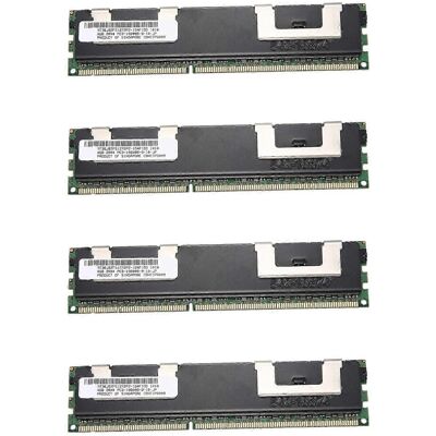 Kikidex (As show, One size) 4X 4GB DDR3 Memory RAM PC3-10600R 1333MHz 2Rx4 1.5V ECC 240- Kikidex (As show, One size) 4X 4GB DDR3 Memory RAM PC3-10600R 1333MHz 2Rx4 1.5V ECC 240-