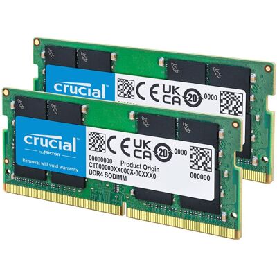 Crucial DDR4 RAM 16GB Kit (2x8GB) 2400MHz SODIMM CL17, Laptop Computer Memory, M Crucial DDR4 RAM 16GB Kit (2x8GB) 2400MHz SODIMM CL17, Laptop Computer Memory, M
