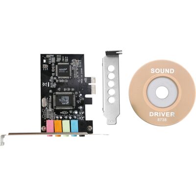 Saudism PCIe Sound Card 5.1, PCI Express Surround 3D Audio for PC with High Direct Perfo Saudism PCIe Sound Card 5.1, PCI Express Surround 3D Audio for PC with High Direct Perfo