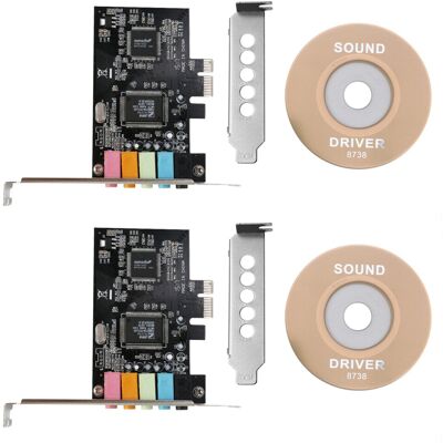 Unbranded 2X PCIe Sound Card 5.1, PCI Express Surround 3D Audio Card for PC with High Dire Unbranded 2X PCIe Sound Card 5.1, PCI Express Surround 3D Audio Card for PC with High Dire