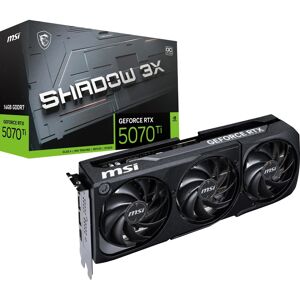 MSI GeForce RTX 5070 Ti 16G Shadow 3X OC Graphics Card, 16GB GDDR7 (28Gbps/256-b MSI GeForce RTX 5070 Ti 16G Shadow 3X OC Graphics Card, 16GB GDDR7 (28Gbps/256-b