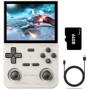 Unbranded (64G, K36 White) K36 handheld game console open source Linux system R36S game co Unbranded (64G, K36 White) K36 handheld game console open source Linux system R36S game co