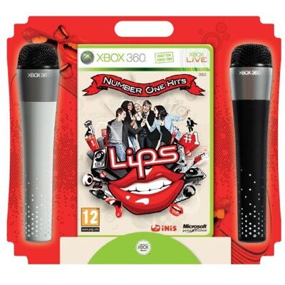 REFURBISHED Lips Number One Hits - Game and 2 Wireless Microphones (Xbox 360) REFURBISHED Lips Number One Hits - Game and 2 Wireless Microphones (Xbox 360)