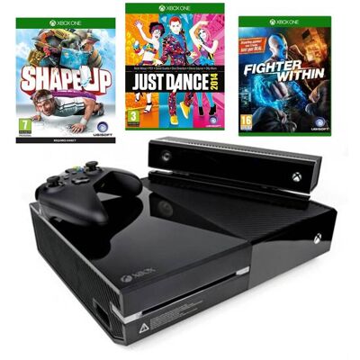 REFURBISHED (Kinect Shape Up Fighter Within Just Dance) Microsoft Xbox One Console & Kinect REFURBISHED (Kinect Shape Up Fighter Within Just Dance) Microsoft Xbox One Console & Kinect