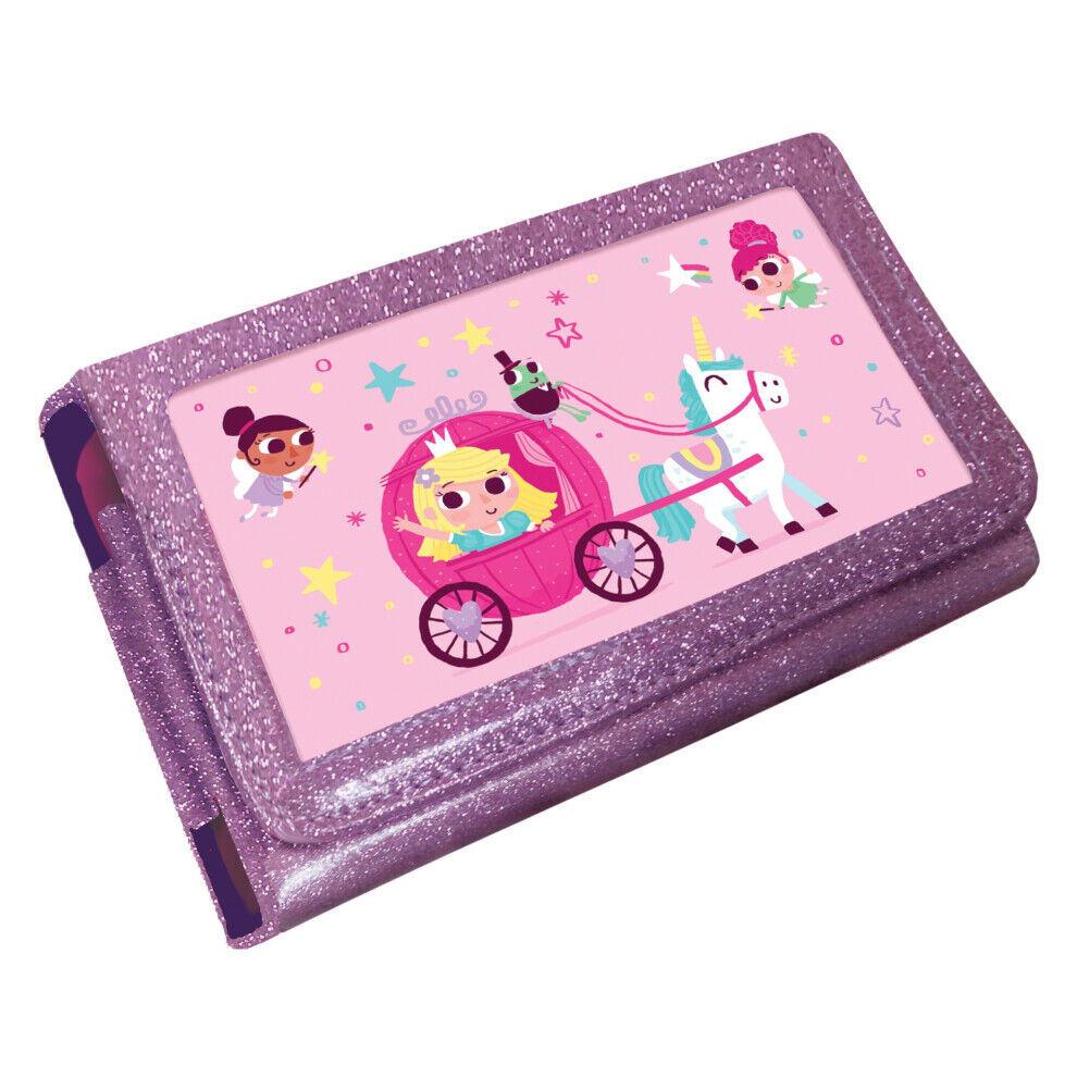 iMP Princess Unicorn Animated 3D Pink Glitter Case (Nintendo 3DS XL /2DS XL)