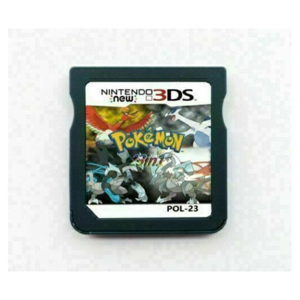 Unbranded 23 in 1 Pokemon Game Card Heartgold Soulsilver Diamond Pearl For Nintendo 2DS 3D