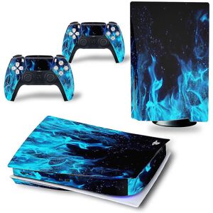 Unbranded (Blue Flame) Ps5 Sticker Vinyl Skin Decals For Playstation 5 Console Controller Unbranded (Blue Flame) Ps5 Sticker Vinyl Skin Decals For Playstation 5 Console Controller