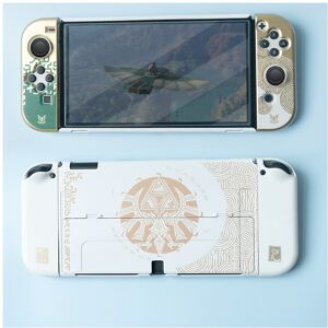 Maxpower (Oled Case White) For Nintendo Switch Oled Protective Case Hard Shell Split Full Maxpower (Oled Case White) For Nintendo Switch Oled Protective Case Hard Shell Split Full