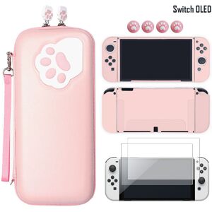 Maxpower (Pack A) For Nintendo Switch OLED Paw Carry Case Bag Soft Protective Skin Cover Maxpower (Pack A) For Nintendo Switch OLED Paw Carry Case Bag Soft Protective Skin Cover