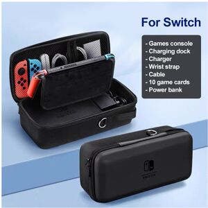 Maxpower (NS Black) For Nintendo Switch OLED Lite Storage Bag NS Hard Case Box Large Capa Maxpower (NS Black) For Nintendo Switch OLED Lite Storage Bag NS Hard Case Box Large Capa