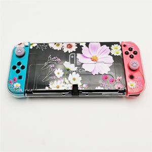 Maxpower (Pink Flower) Universal PC Transparent Protector Case For Nintendo Nintend Switc Maxpower (Pink Flower) Universal PC Transparent Protector Case For Nintendo Nintend Switc