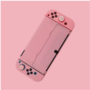 Maxpower (Pink) Universal PC Transparent Protector Case For Nintendo Nintend Switch OLED Maxpower (Pink) Universal PC Transparent Protector Case For Nintendo Nintend Switch OLED