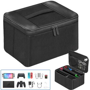 Maxpower (Black) For Nintend Switch/OLED Travel Carrying Case Portable Storage Messenger Maxpower (Black) For Nintend Switch/OLED Travel Carrying Case Portable Storage Messenger