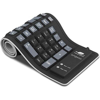 Tianfu Foldable Silicone Keyboard USB Wired Waterproof Rollup Keyboard compatible with Tianfu Foldable Silicone Keyboard USB Wired Waterproof Rollup Keyboard compatible with