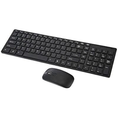 Unbranded (Black, One size) 2.4G Wireless Keyboard Mouse Set Silent Keyboard and Mouse Com Unbranded (Black, One size) 2.4G Wireless Keyboard Mouse Set Silent Keyboard and Mouse Com