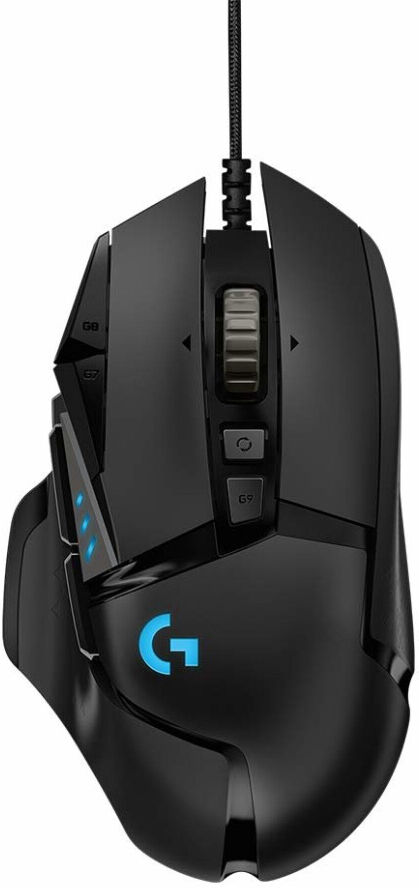 Logitech G502 HERO Gaming Mouse with HERO Sensor (RGB Mice, 16'000 DPI, 11 Progr