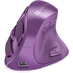 Unbranded (Purple) Ergonomic Mouse, Wireless Vertical Mouse - Multipurpose Rechargeable Mo Unbranded (Purple) Ergonomic Mouse, Wireless Vertical Mouse - Multipurpose Rechargeable Mo