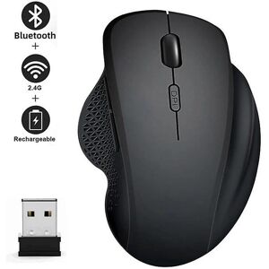 Unbranded (black) 2.4Ghz +Bluetooth 5.2 Wireless Mouse with USB Receiver Rechargeable PC C Unbranded (black) 2.4Ghz +Bluetooth 5.2 Wireless Mouse with USB Receiver Rechargeable PC C