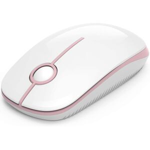 Unbranded (As show, One size) 2.4g Wireless Mouse With Usb Receiver (white+pink), 1600 Dpi Unbranded (As show, One size) 2.4g Wireless Mouse With Usb Receiver (white+pink), 1600 Dpi