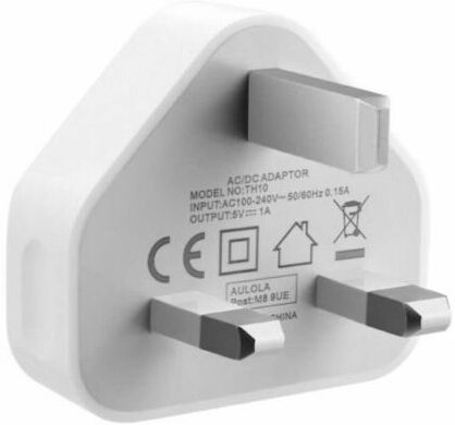 Unbranded (UK plug + cable) Mains 3-Pin UK Plug USB Charger for Apple iPhone 3G/3GS/4/4s,