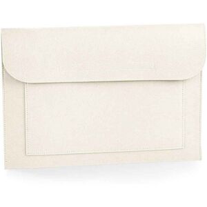 (One Size, Soft White) Bagbase Felt Laptop Sleeve (One Size, Soft White) Bagbase Felt Laptop Sleeve