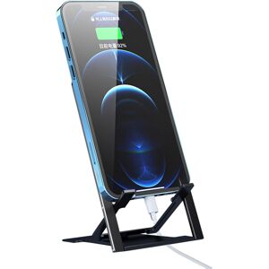Unbranded (Black) Foldable Cell Phone Stand, Adjustable Desktop Phone Holder, Non-Slip Tab Unbranded (Black) Foldable Cell Phone Stand, Adjustable Desktop Phone Holder, Non-Slip Tab