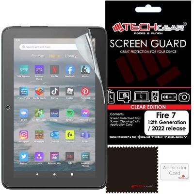 TECHGEAR Screen Protector for All-New Amazon Fire 7" & Fire Kids Edition 7" (12t TECHGEAR Screen Protector for All-New Amazon Fire 7" & Fire Kids Edition 7" (12t