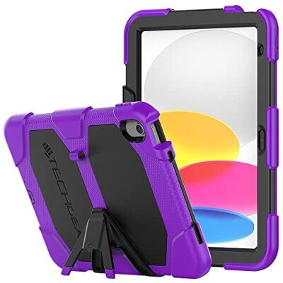 TECHGEAR - G-SHOCK iPad10 2022 - Purple - Stand - Case TECHGEAR - G-SHOCK iPad10 2022 - Purple - Stand - Case